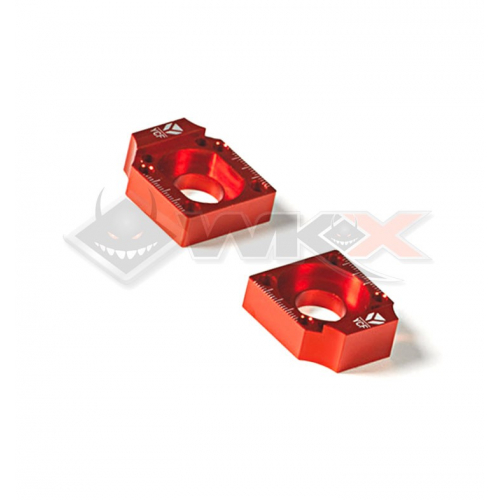 Piece Tendeur chaine YCF FACTORY ORANGE 15mm de Pit Bike et Dirt Bike