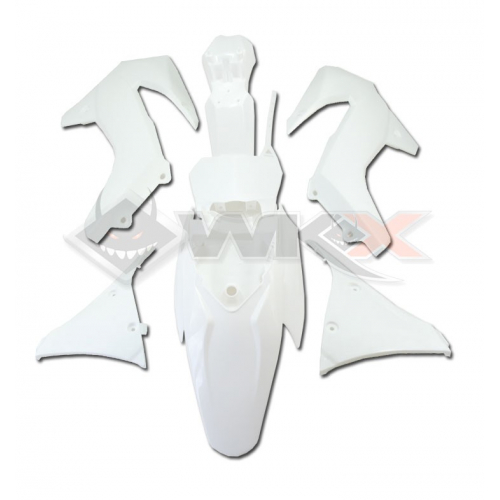 Piece Kit plastique MXF BLANC de Pit Bike et Dirt Bike