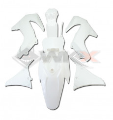 Piece Kit plastique MXF BLANC de Pit Bike et Dirt Bike