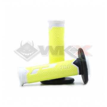 Poignées PROGRIP 788 JAUNE FLUO / BLANC / NOIR