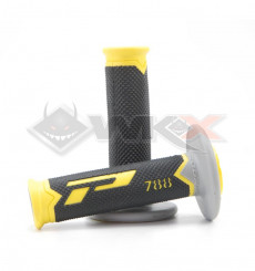 Piece Poignées PROGRIP 788 NOIR / JAUNE / GRIS de Pit Bike et Dirt Bike