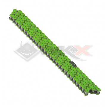 Chaine transmission 420 YCF 110 maillons VERT