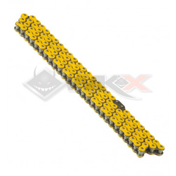 Chaine transmission 420 YCF 110 maillons JAUNE
