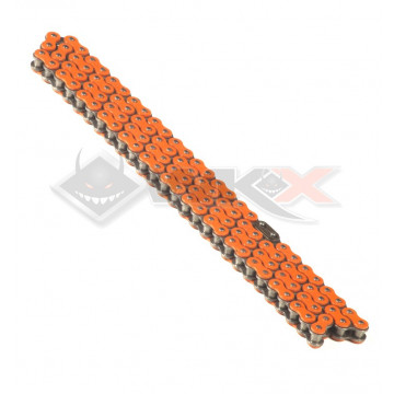 Chaine transmission 420 YCF 110 maillons ORANGE