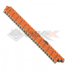 Piece Chaine transmission 420 YCF 110 maillons ORANGE de Pit Bike et Dirt Bike