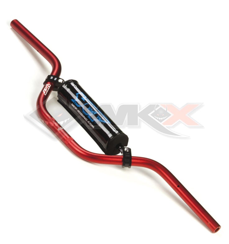 Guidon YCF bas aluminium ROUGE