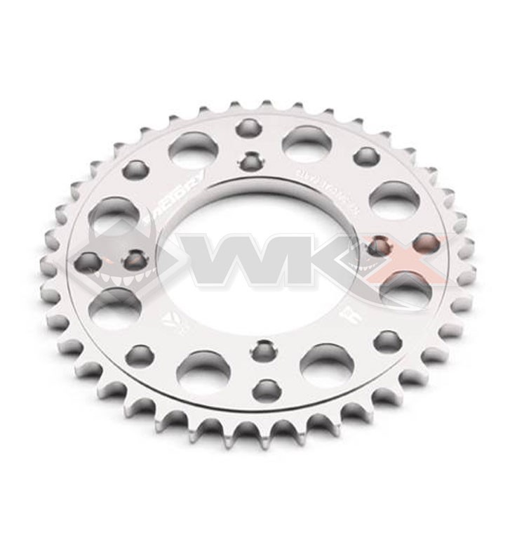 Couronne aluminium YCF axe 75mm 37 dents 420 GRIS