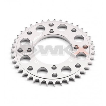 Couronne aluminium YCF axe 75mm 41 dents 420 GRIS