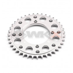 Couronne aluminium YCF axe 75mm 45 dents 420 GRIS