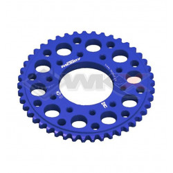 Couronne aluminium YCF FACTORY axe 75mm 41 dents 420 BLEU