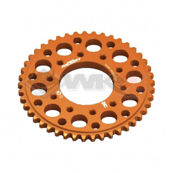 Couronne aluminium YCF FACTORY axe 75mm 41 dents 420 ORANGE