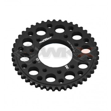 Couronne aluminium YCF FACTORY axe 75mm 43 dents 420 NOIR