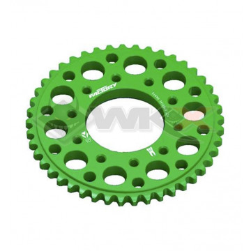Couronne aluminium YCF FACTORY axe 75mm 45 dents 420 VERT