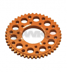 Couronne aluminium YCF FACTORY axe 75mm 45 dents 420 ORANGE