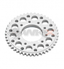 Couronne aluminium YCF FACTORY axe 75mm 45 dents 420 GRIS