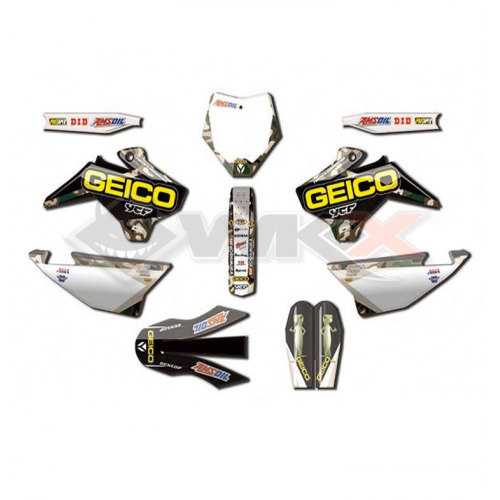 Piece Kit décoration D'COR YCF GEICO CAMO de Pit Bike et Dirt Bike