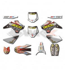 Piece Kit décoration YCF GEICO START / PILOT / FACTORY  de Pit Bike et Dirt Bike