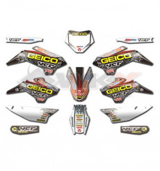 Piece Kit décoration YCF GEICO PILOT / FACTORY  de Pit Bike et Dirt Bike