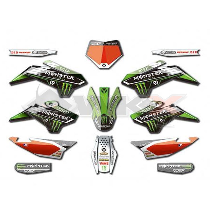 Kit décoration YCF MONSTER PILOT / FACTORY