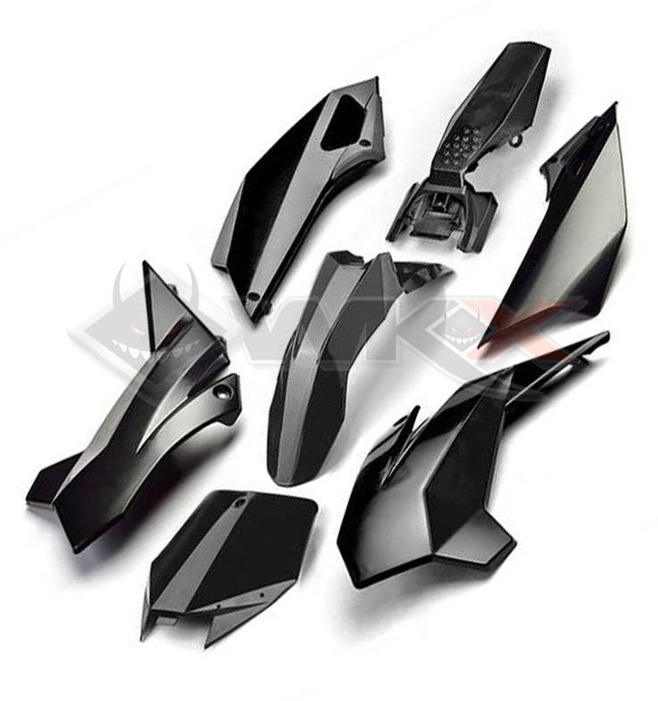 Kit plastique YCF FACTORY NOIR