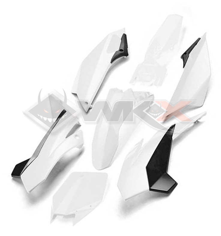 Kit plastique YCF FACTORY BLANC