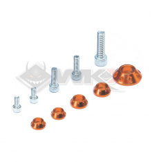 Visserie kit plastique YCF ORANGE