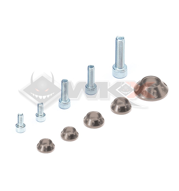 Visserie kit plastique YCF GRIS