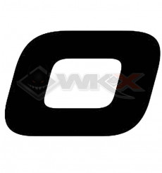 Piece Numéro 0 plaque YCF 18cm NOIR de Pit Bike et Dirt Bike