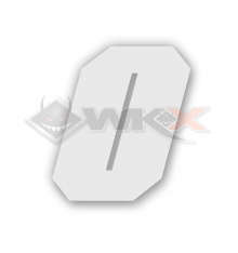 Numéro 0 plaque YCF 11cm BLANC