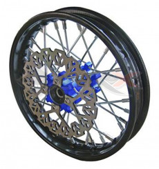 Piece Jante avant acier YCF 50 BLEU de Pit Bike et Dirt Bike