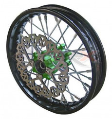 Piece Jante avant acier YCF 50 VERT de Pit Bike et Dirt Bike