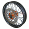 Piece Jante avant acier YCF 50 ORANGE de Pit Bike et Dirt Bike