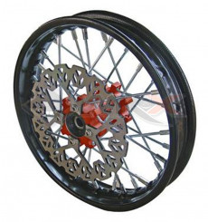 Piece Jante avant acier YCF 50 ROUGE de Pit Bike et Dirt Bike