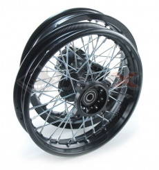 Piece Set de jantes acier supermotard 12x1,85 axe 15mm de Pit Bike et Dirt Bike