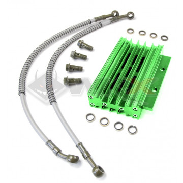 Radiateur aluminium VERT + Raccords