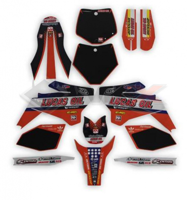 Piece Kit décoration YCF NSTYLE TLD ORANGE 2019 de Pit Bike et Dirt Bike