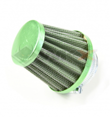 Filtre à air cornet acier 38mm VERT