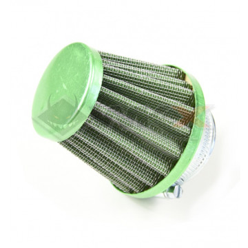 Filtre à air cornet acier 38mm VERT