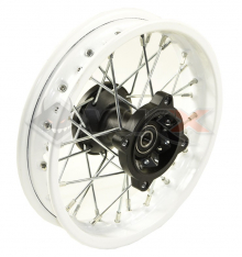 Jante avant acier 10' axe 15mm BLANC