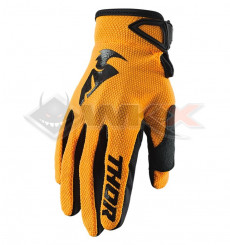 Piece Gants enfant THOR Sector taille Y2XS ORANGE de Pit Bike et Dirt Bike