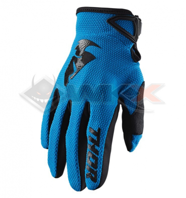 Piece Gants enfant THOR Sector taille YXS BLEU de Pit Bike et Dirt Bike