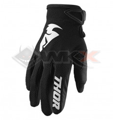 Piece Gants enfant THOR Sector taille Y2XS NOIR de Pit Bike et Dirt Bike