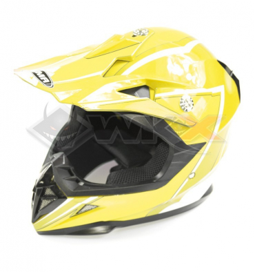 Piece Casque enfant YEMA taille YS JAUNE de Pit Bike et Dirt Bike