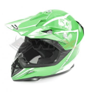 Piece Casque enfant YEMA taille YS VERT de Pit Bike et Dirt Bike