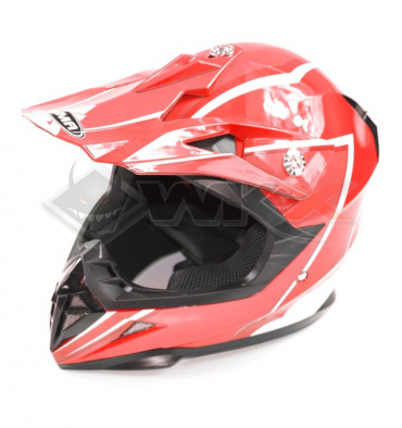 Casque cross enfant YEMA ROUGE taille YS