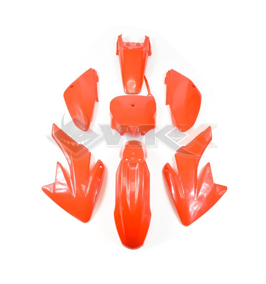 Kit Plastique Rouge Carénage Dirt bike type AGB27 - AdreaPocket