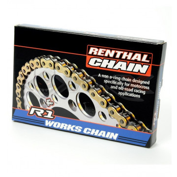 Chaine de transmission 428 RENTHAL R1 WORKS 120 maillons