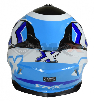 Casque enfant STYX RACING taille YL BLEU