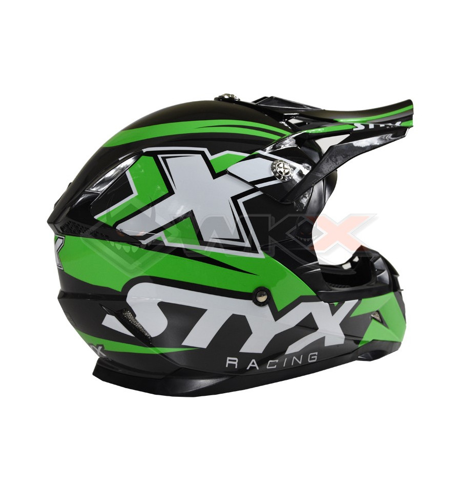 Casque Sedna enfant 48-53cm Vert  Smallmx - Dirt bike, Pit bike