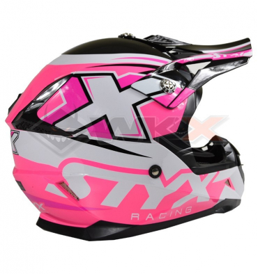 Casque enfant STYX RACING taille YS ROSE